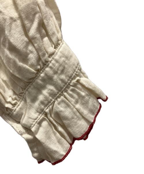 nest Robe（ネストローブ）nest Robe (ネストローブ) 袖口配色メローブラウス アイボリー サイズ:SIZE Freeの古着・服飾アイテム