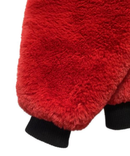 DANKE SCHON（ダンケ シェーン）DANKE SCHON (ダンケ シェーン) チェッカーファーブルゾン レッド サイズ:SIZE Fの古着・服飾アイテム