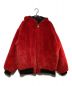 DANKE SCHON（ダンケ シェーン）の古着「チェッカーファーブルゾン」｜レッド