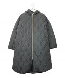 Emma Taylor（エマテイラー）の古着「美シルエット3wayキルティングフードコート」｜ブラック