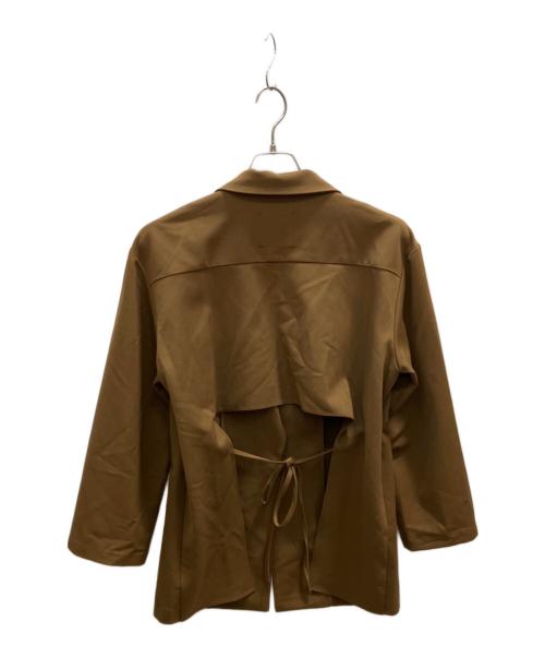 Eaphi（エフィ）Eaphi (エフィ) back ribon jacket ブラウン サイズ:フリーの古着・服飾アイテム