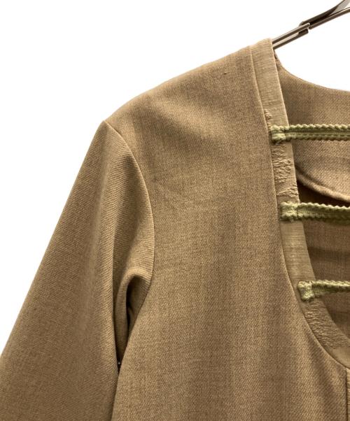 Eaphi（エフィ）Eaphi (エフィ) スリットワンピース ブラウン サイズ:SIZE SHORTの古着・服飾アイテム