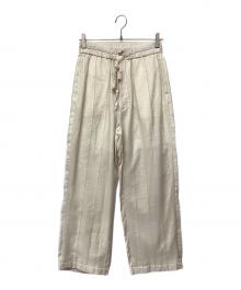 pelleq（ペレック）の古着「MOLE STRIPE DOUBLE USE TROUSERS」｜ベージュ
