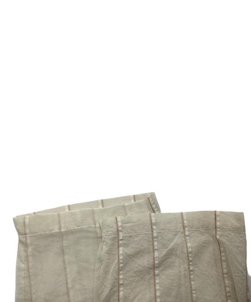 pelleq（ペレック）pelleq (ペレック) MOLE STRIPE DOUBLE USE TROUSERS ベージュ サイズ:34の古着・服飾アイテム