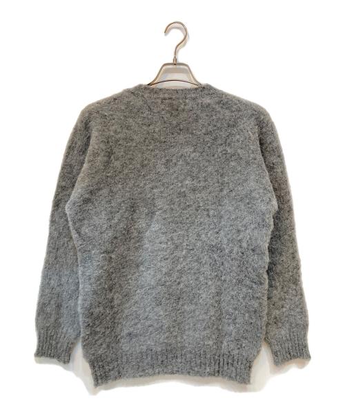 SHETLAND WOOLLEN CO（シェットランドウーレン）Shetland Woollen Co (シェットランドウーレン) ウールニット グレー サイズ:Mの古着・服飾アイテム