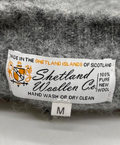 SHETLAND WOOLLEN CO（シェットランドウーレン）Shetland Woollen Co (シェットランドウーレン) ウールニット グレー サイズ:Mの古着・服飾アイテム
