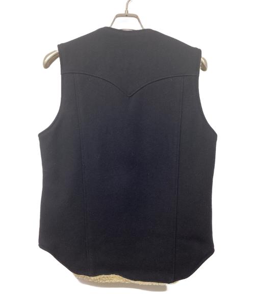 SCHOTT BROS.（ショット）SCHOTT BROS. (ショット) BACKDROP (バックドロップ) ボアベスト ブラック サイズ:Sの古着・服飾アイテム