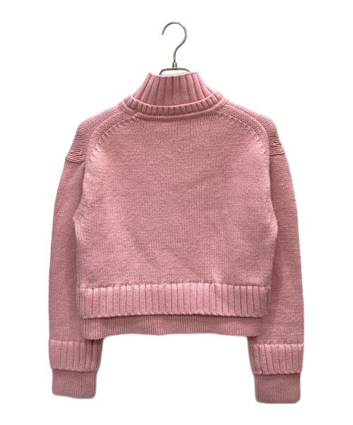 ASTRAET（アストラット）ASTRAET (アストラット) ダブルリブ ハイネックニット ピンク サイズ:FREEの古着・服飾アイテム