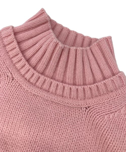 ASTRAET（アストラット）ASTRAET (アストラット) ダブルリブ ハイネックニット ピンク サイズ:FREEの古着・服飾アイテム