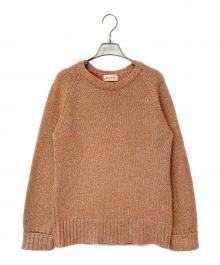 MEYAME（メヤメ）の古着「WOOL / CASHMERE CREW NECK PO」｜オレンジ