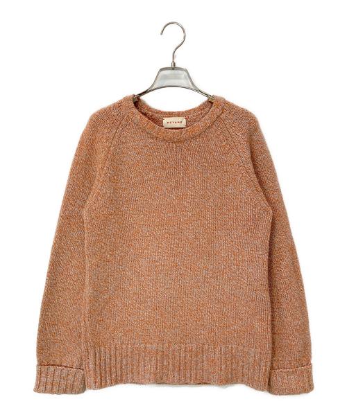 MEYAME（メヤメ）MEYAME (メヤメ) WOOL / CASHMERE CREW NECK PO オレンジ サイズ:Fの古着・服飾アイテム