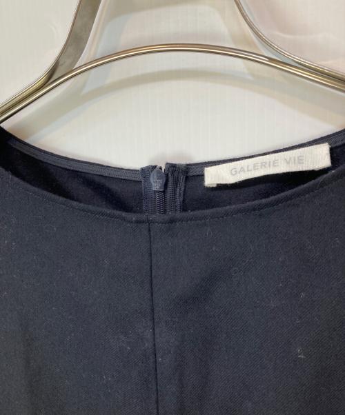 GALERIE VIE（ギャルリーヴィー）GALERIE VIE (ギャルリーヴィー) ウールフランネルオールインワン ネイビー サイズ:Fの古着・服飾アイテム