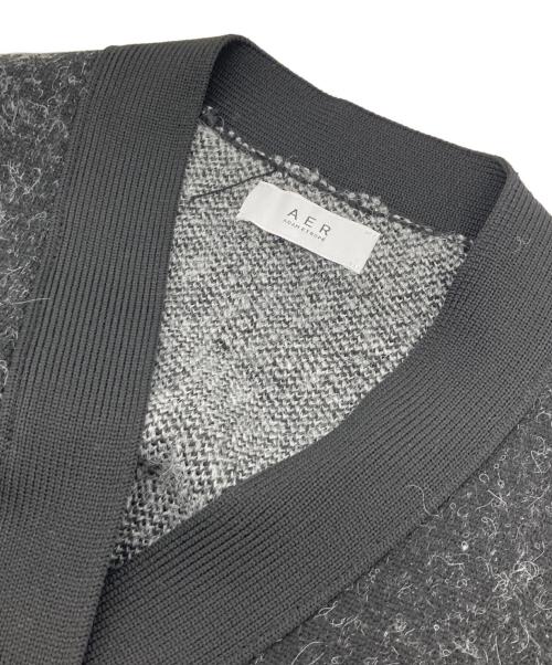 Adam et Rope（アダム エ ロペ）Adam et Rope (アダム エ ロペ) ループジャカードドットニットカーディガン ブラック サイズ:FREEの古着・服飾アイテム