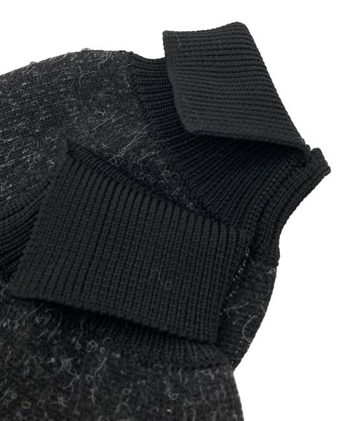 Adam et Rope（アダム エ ロペ）Adam et Rope (アダム エ ロペ) ループジャカードドットニットカーディガン ブラック サイズ:FREEの古着・服飾アイテム