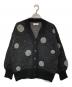 Adam et Rope（アダム エ ロペ）の古着「ループジャカードドットニットカーディガン」｜ブラック