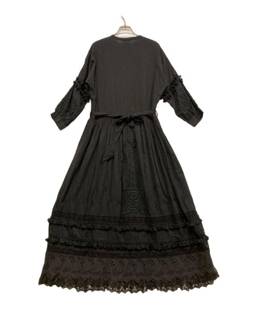 PLACE NATIONALE（プレイスナショナル）PLACE NATIONALE (プレイスナショナル) エンブロイダリーワンピース ブラック サイズ:SIZE 1の古着・服飾アイテム