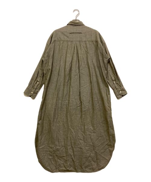 ticca（ティッカ）TICCA (ティッカ) コットンワークシャツワンピース カーキ サイズ:SIZE Freeの古着・服飾アイテム