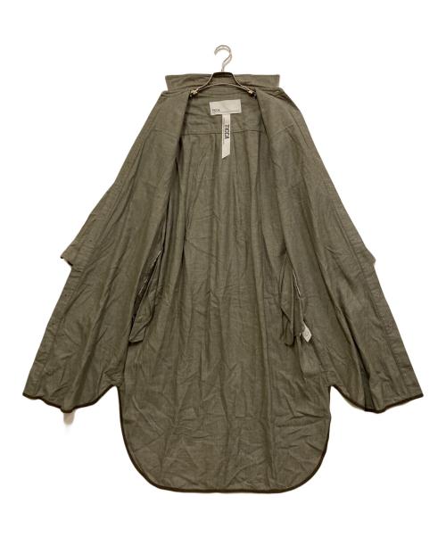 ticca（ティッカ）TICCA (ティッカ) コットンワークシャツワンピース カーキ サイズ:SIZE Freeの古着・服飾アイテム