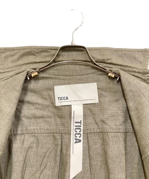 ticca（ティッカ）TICCA (ティッカ) コットンワークシャツワンピース カーキ サイズ:SIZE Freeの古着・服飾アイテム