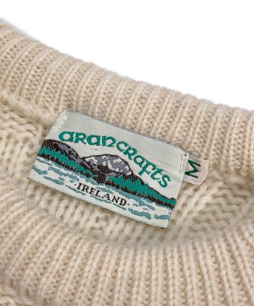 ARAN CRAFTS（アランクラフト）aran crafts (アランクラフト) アランニット アイボリー サイズ:Mの古着・服飾アイテム