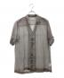 CMMN SWDN（コモンスウェーデン）の古着「シルクストライプシアーシャツ」｜グレー