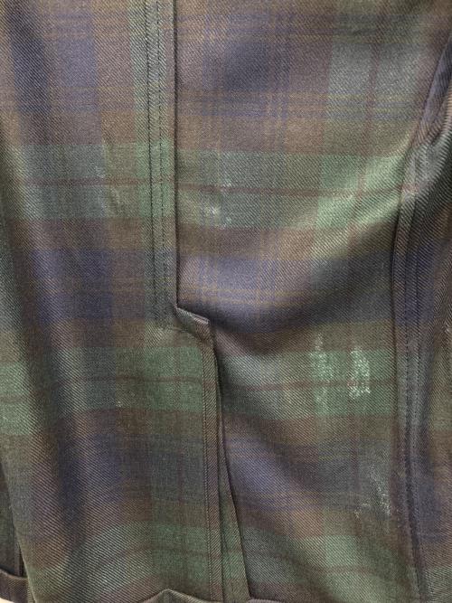 BOGLIOLI（ボリオリ）BOGLIOLI (ボリオリ) ブラックウォッチカスタムテーラードジャケット グリーン サイズ:44の古着・服飾アイテム