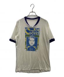 -（-）の古着「ヴィンテージ リンガーTシャツ」｜ホワイト×パープル