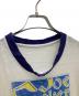- (-) ヴィンテージ リンガーTシャツ ホワイト×パープル サイズ:-：5000円