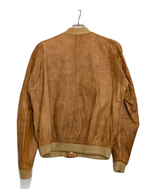 GIORGIO BRATO（ジョルジョブラッド）GIORGIO BRATO (ジョルジョブラッド) ラムレザーアワードジャケット ブラウン サイズ:46の古着・服飾アイテム
