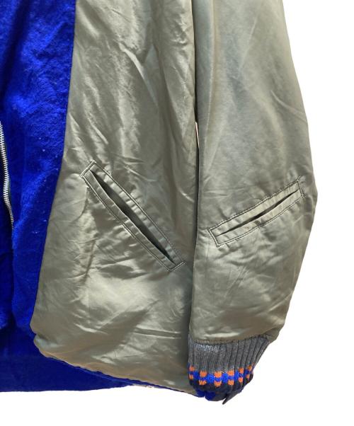 sacai（サカイ）sacai (サカイ) Solid Shrivel Jacket オリーブ×ブルー サイズ:1の古着・服飾アイテム