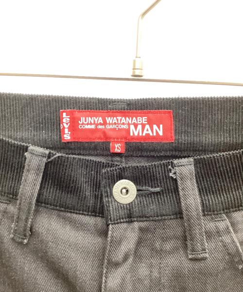 COMME des GARCONS JUNYA WATANABE MAN（コム デ ギャルソン ジュンヤ ワタナベ マン）COMME des GARCONS JUNYA WATANABE MAN (コム デ ギャルソン ジュンヤ ワタナベ マン) LEVI'S (リーバイス) 異素材パッチワークデニムパンツ マルチカラー サイズ:XSの古着・服飾アイテム