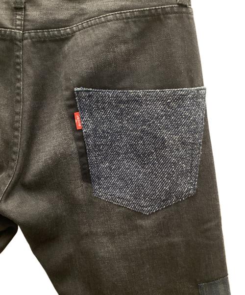 COMME des GARCONS JUNYA WATANABE MAN（コム デ ギャルソン ジュンヤ ワタナベ マン）COMME des GARCONS JUNYA WATANABE MAN (コム デ ギャルソン ジュンヤ ワタナベ マン) LEVI'S (リーバイス) 異素材パッチワークデニムパンツ マルチカラー サイズ:XSの古着・服飾アイテム