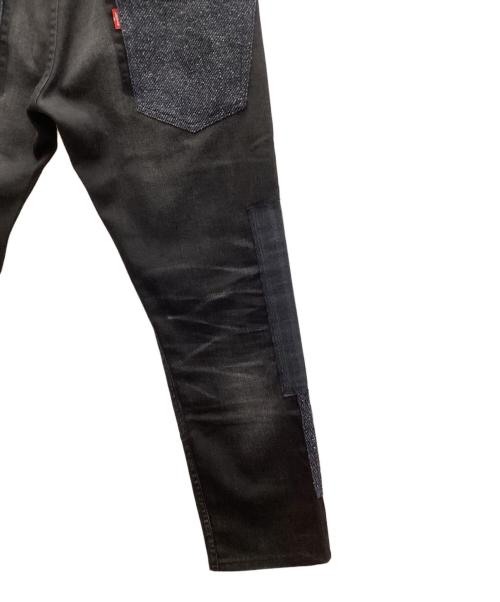 COMME des GARCONS JUNYA WATANABE MAN（コム デ ギャルソン ジュンヤ ワタナベ マン）COMME des GARCONS JUNYA WATANABE MAN (コム デ ギャルソン ジュンヤ ワタナベ マン) LEVI'S (リーバイス) 異素材パッチワークデニムパンツ マルチカラー サイズ:XSの古着・服飾アイテム