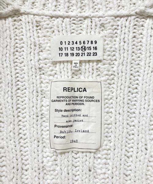 Maison Margiela（メゾンマルジェラ）Maison Margiela (メゾンマルジェラ) Hand knitted and aran jacket ホワイト サイズ:Sの古着・服飾アイテム