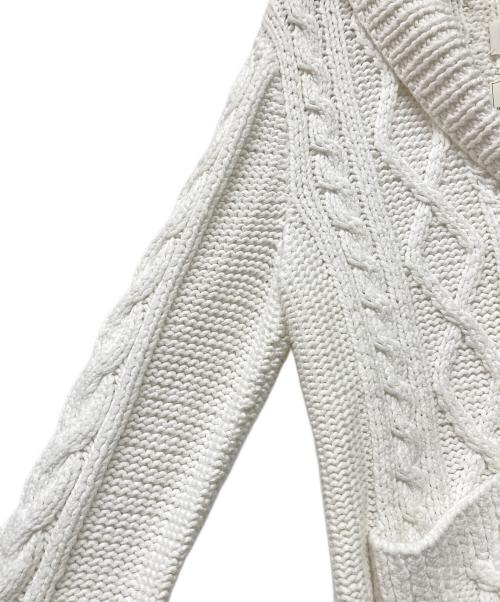 Maison Margiela（メゾンマルジェラ）Maison Margiela (メゾンマルジェラ) Hand knitted and aran jacket ホワイト サイズ:Sの古着・服飾アイテム