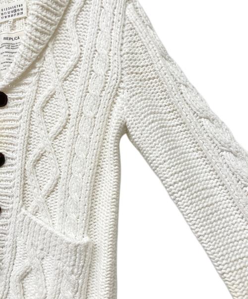 Maison Margiela（メゾンマルジェラ）Maison Margiela (メゾンマルジェラ) Hand knitted and aran jacket ホワイト サイズ:Sの古着・服飾アイテム
