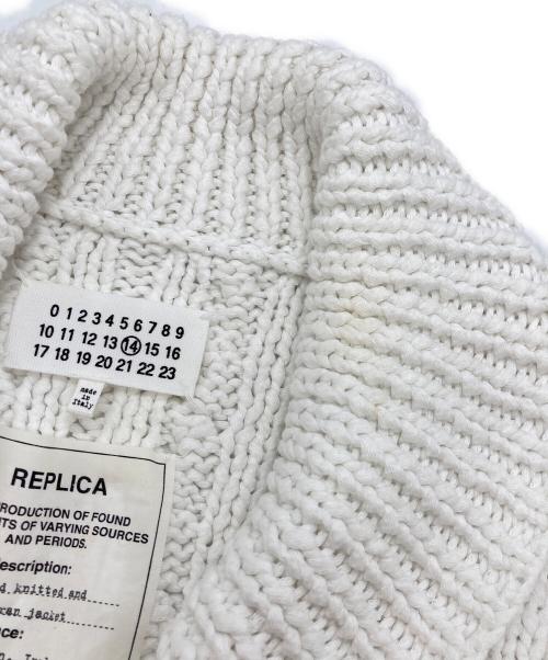 Maison Margiela（メゾンマルジェラ）Maison Margiela (メゾンマルジェラ) Hand knitted and aran jacket ホワイト サイズ:Sの古着・服飾アイテム