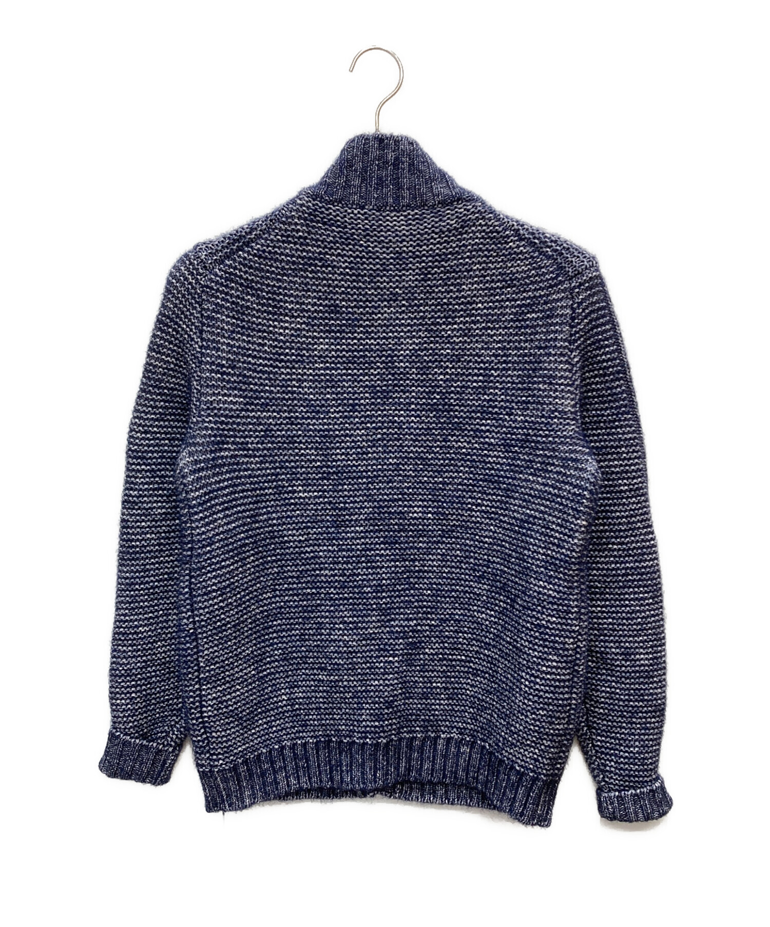 Zanone (ザノーネ) 5ゲージコットンスタンドカラーニット