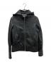 EMMETI（エンメティ）の古着「JURI HOODIE ラムレザージャケット」｜ブラック