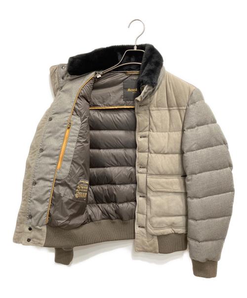 MOORER（ムーレー）MOORER (ムーレー) FANTONI-URLボンバージャケット ベージュ サイズ:44の古着・服飾アイテム