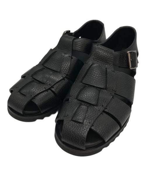 PARABOOT（パラブーツ）PARABOOT (パラブーツ) BEAMS F (ビームスエフ) PACIFIC グレインレザー グルカサンダル ブラック サイズ:39の古着・服飾アイテム