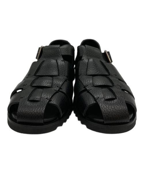 PARABOOT（パラブーツ）PARABOOT (パラブーツ) BEAMS F (ビームスエフ) PACIFIC グレインレザー グルカサンダル ブラック サイズ:39の古着・服飾アイテム