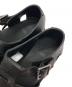 中古・古着 PARABOOT (パラブーツ) BEAMS F (ビームスエフ) PACIFIC グレインレザー グルカサンダル ブラック サイズ:39：32000円