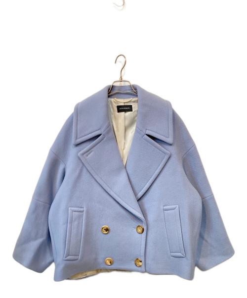 STUMBLY（スタンブリ―）STUMBLY (スタンブリ―) journal standard L'essage (ジャーナルスタンダード レサージュ) 別注BIG SILHOUETTE PEA JACKET ブルー サイズ:38の古着・服飾アイテム