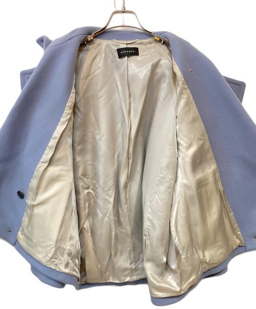 STUMBLY（スタンブリ―）STUMBLY (スタンブリ―) journal standard L'essage (ジャーナルスタンダード レサージュ) 別注BIG SILHOUETTE PEA JACKET ブルー サイズ:38の古着・服飾アイテム