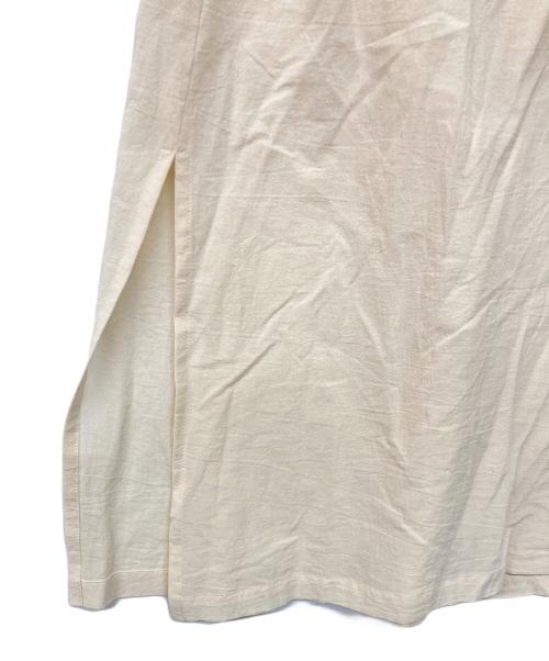 atelier naruse（アトリエナルセ）atelier naruse (アトリエナルセ) 25SS cotton boyle long shirt ベージュ サイズ:FREEの古着・服飾アイテム