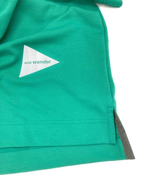 and wander（アンドワンダー）and wander (アンドワンダー) UVカットポンチドライショートスリーブTシャツ グリーン サイズ: WSの古着・服飾アイテム
