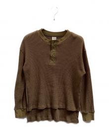 atelier naruse（アトリエナルセ）の古着「cotton waffle cut&sewn」｜カーキ