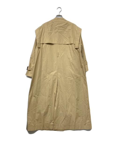 CLANE（クラネ）CLANE (クラネ) 2WAY SQUARE SLEEVE TRENCH COAT ブラウン サイズ:1の古着・服飾アイテム