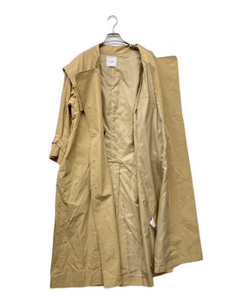 CLANE（クラネ）CLANE (クラネ) 2WAY SQUARE SLEEVE TRENCH COAT ブラウン サイズ:1の古着・服飾アイテム